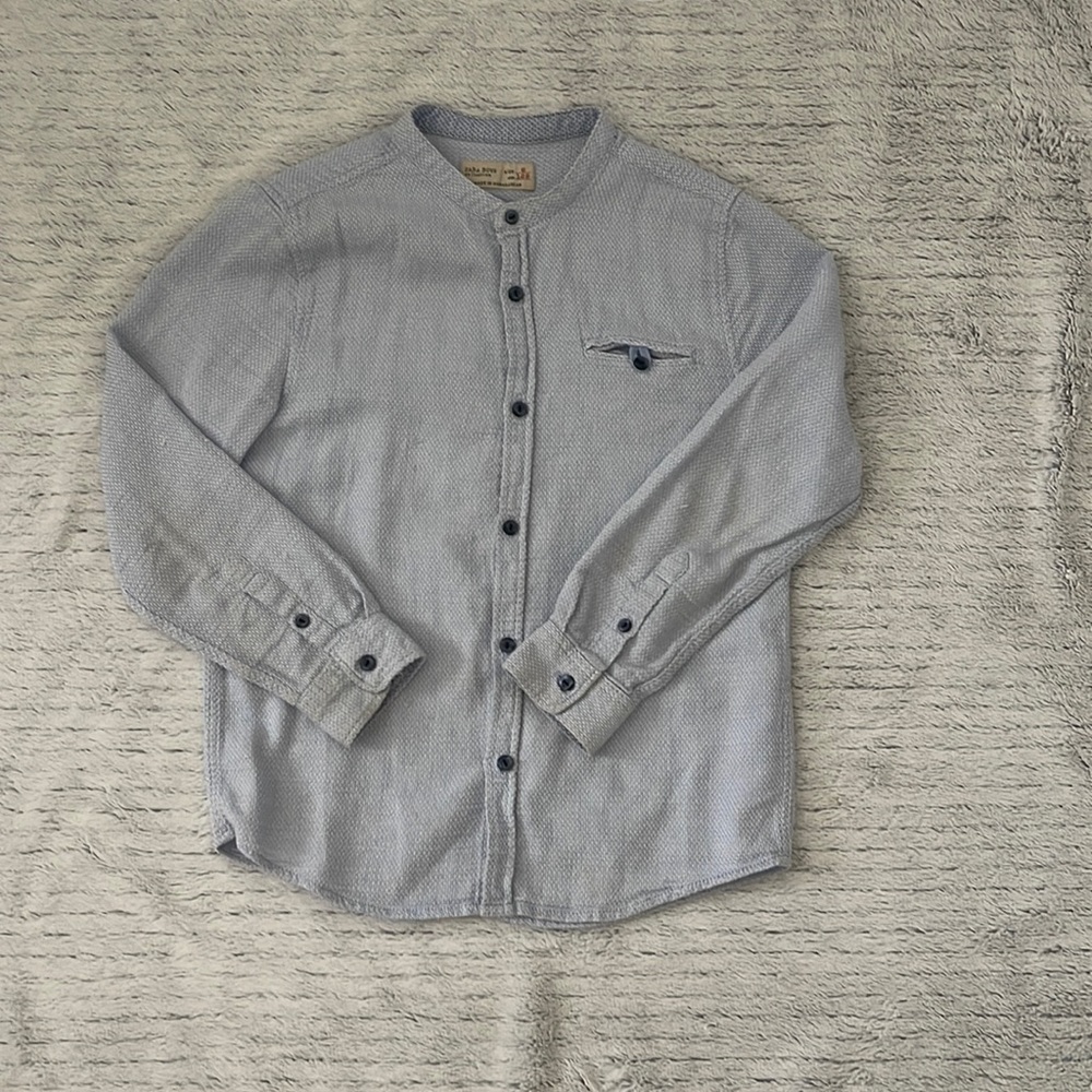 ZARA BOYS blue shirt